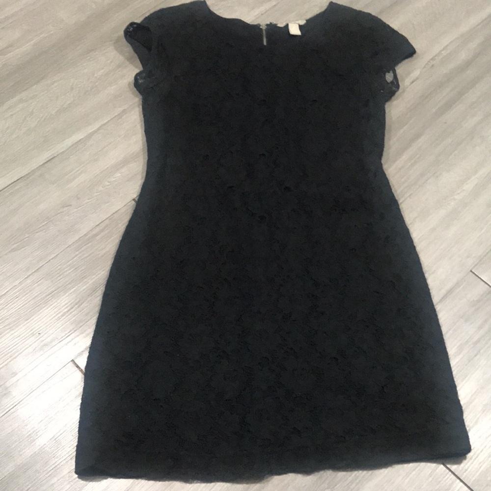 Banana Republic Round Neck Black Lace Sheath Dress - Picture 6 of 10